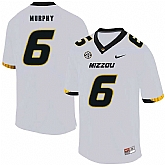 Missouri Tigers 6 Marcus Murphy III White Nike College Football Jersey Dzhi,baseball caps,new era cap wholesale,wholesale hats